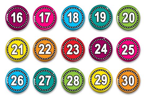 Free Printable Calendar Numbers 1 31 Pdf Printable Numbers For