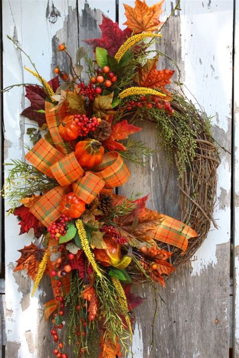 1280 Best Fall Wreaths Images On Pinterest Fall Wreaths Autumn