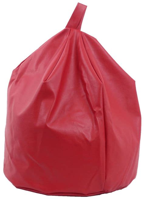 Adult Faux Leather Red Bean Bag