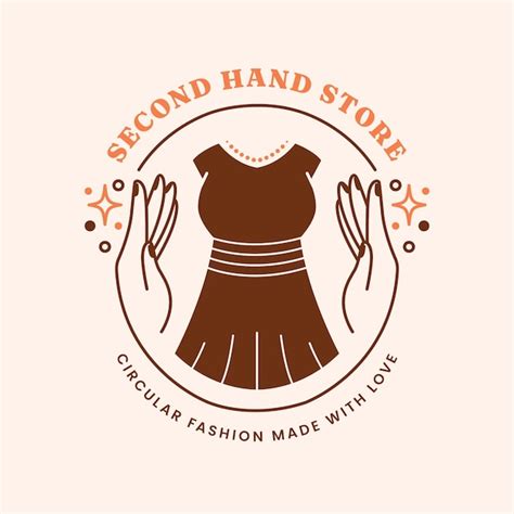 Free Vector Hand Drawn Second Hand Clothing Store Logo