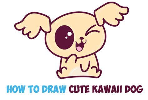 How To Draw Cute Kawaii Chibi Puppy Dogs With Easy St