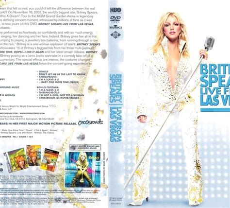 Britney Spears 2001 Live From Las Vegas Dvd Rock Concert Dvds