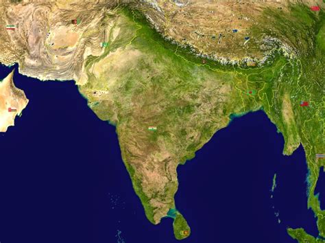 South Asia Physical Maps Free Printable Maps