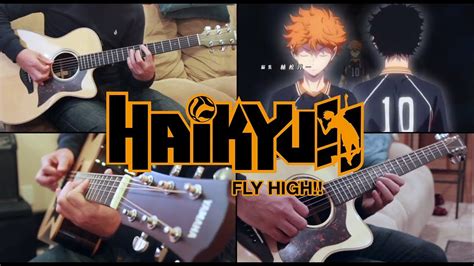 Haikyuu Opening 4 Fly High Acoustic Guitar Cover Youtube