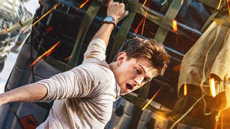 Bristol Watch 🙄😩😀 Uncharted Poster Shows Tom Holland Clinging On For
