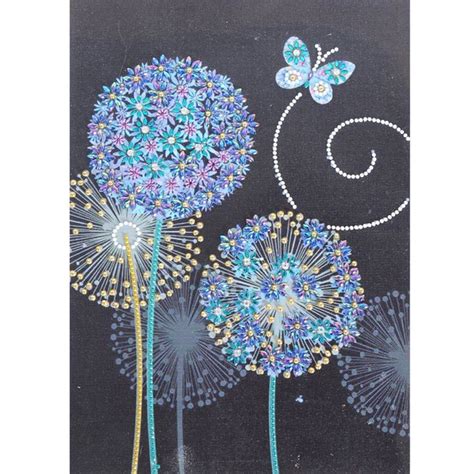 Diamond Painting Crystal Rhinestone Dandelion In 2021 Diamond