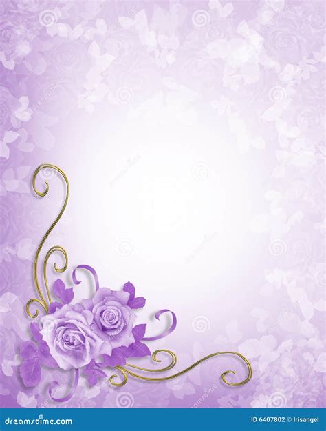 Wedding Roses Lavender Background Illustration 6407802 Megapixl