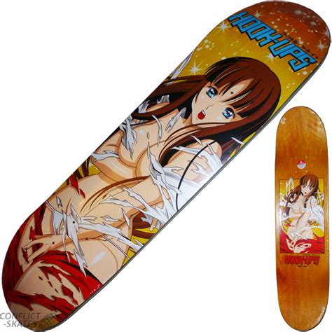 Hook Ups Shredded Skateboard Deck Anime 80 X 315