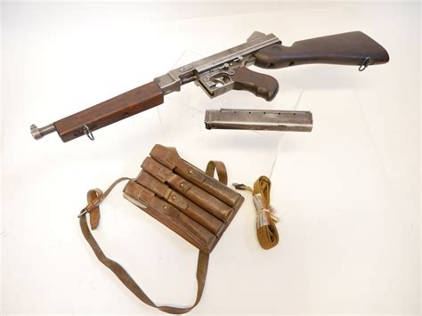 Deactivated Thompson M1a1 45acp Sub Machine Gun