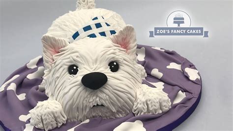 Westie Dog Cake Tutorial West Highland Terrier Great Birthday Cake