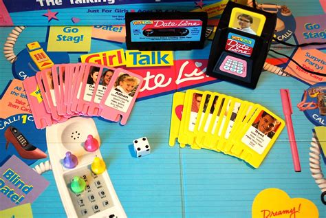 Girl Talk Date Line Board Game Totally 80s