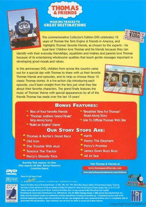 Thomas And Friends 10 Years Of Thomas And Friends Dvd 2005 Dvd Empire