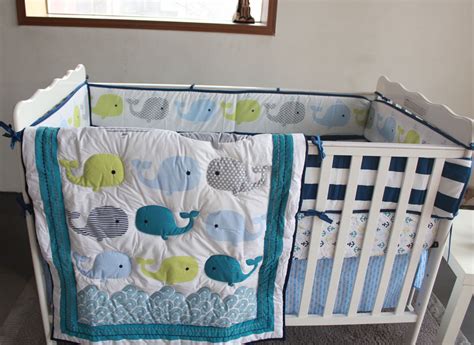 If you need a hand choosing the best character bedding set for your boy, you've come to the right place. 8 Piece Boy Baby Bedding Set Cartoon Whale Nursery Quilt ...