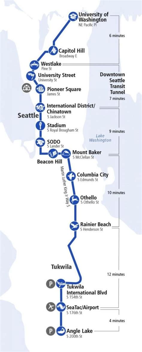 Light Rail Map Seattle Map Of The World