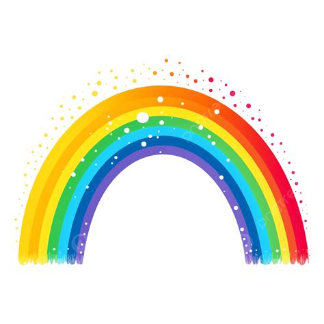 Rainbow Polka Dot Cute Pattern Rainbow Pattern Cute Rainbow Png