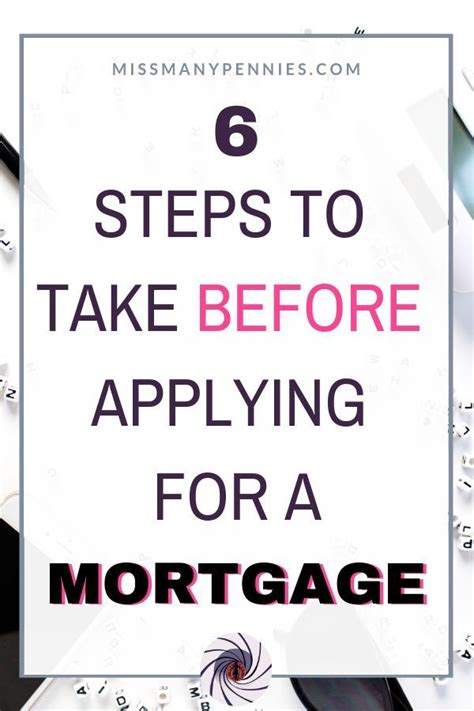 6 Steps You Should Take Before Applying For A Mortgage Mortgage Tips Refinancing Mortgage