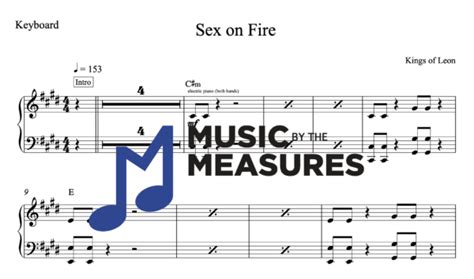 Sex On Fire Keyboard Music By The Measures