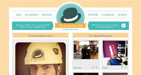 Sweet Hat Club The Design Inspiration Website Showcase The Design