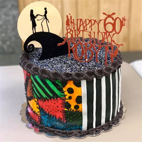 Nightmare Before Christmas Birthday Cake Topper Custom Made Etsy