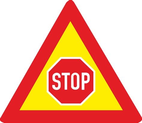 Traffic Control Stop Ahead Temporary Road Sign Tw302