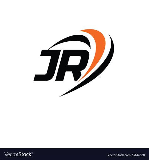 Jr Monogram Logo Royalty Free Vector Image Vectorstock