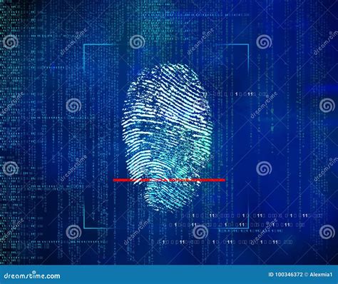 Biometric Identity Control And Approval Stock Photo Image Of