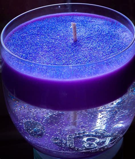 Soy And Gel Wax Candle With Embedded 18th Key Fill Of Glitter And