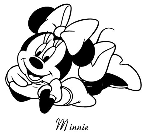 Baby Minnie Mouse Coloring Pages Cute Style Educative Printable Baby