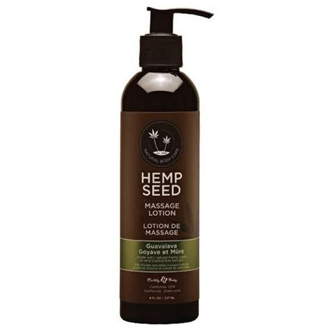 Earthly Body Hemp Seed Massage Lotion 8 Oz 8 Oz Guavalava