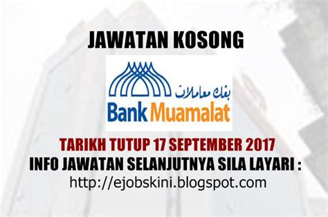 It is also known as menara maiwp, for it is owned by the majlis agama islam wilayah persekutuan , and incorporates islamic motifs in its design. Jawatan Kosong Bank Muamalat Malaysia Bhd - 17 September 2017