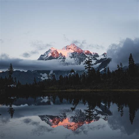 Reflecting In The Mount Baker Wilderness At Sunset 1080x1350 Nature