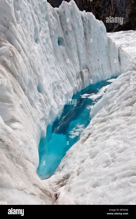 Glacial Lakes On The Franz Joseph Glacier New Zealand Stock Photo Alamy