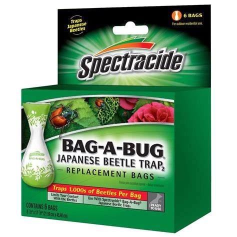 Spectracide Bag A Bug Japanese Beetle Trap Replacement Bags 6 Ct
