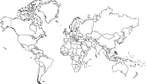 World Map Blank Countries Afp Cv