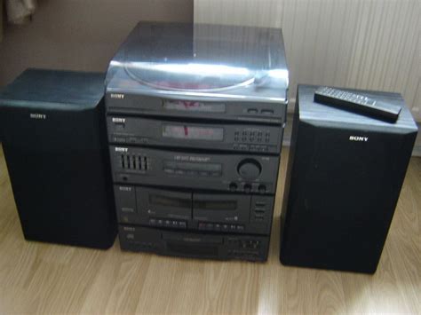 Sony Lbt D117 1980s Hi Fi Stereo System With Ps Lx49p Record Turntable