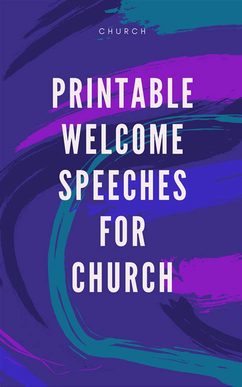 Welcome Address For Church