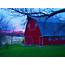 My Red Barn At Sunset  House Styles