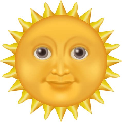 Sun Face Clip Art
