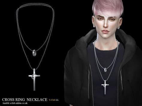 My Sims 4 Blog Cross Necklace By S Club