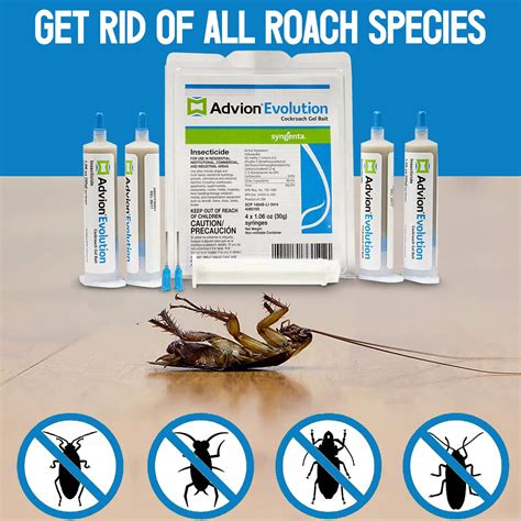 Advion Evolution Cockroach Gel Roach Killer Indoor Infestation Prevent All Cockroach Species