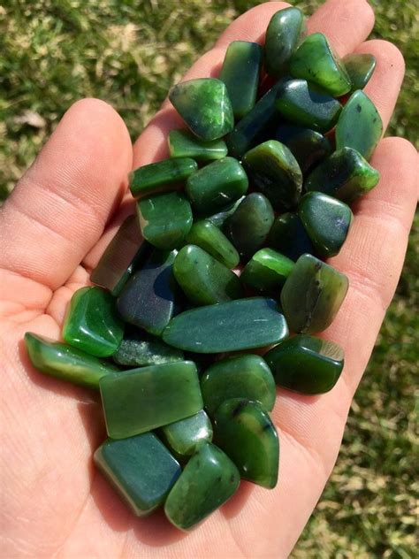 Nephrite Jade Tumbled Stone Polished Stones And Crystals Jade