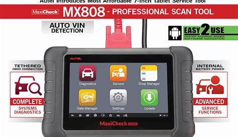 Autel MaxiCheck MX808 OBD2 Scanner All Systems Code Reader