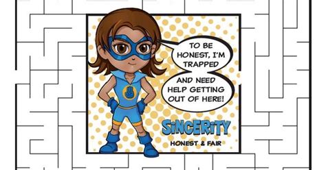 Help Girl Scout Superhero Sincerity Find Her Way Out Of The Maze While