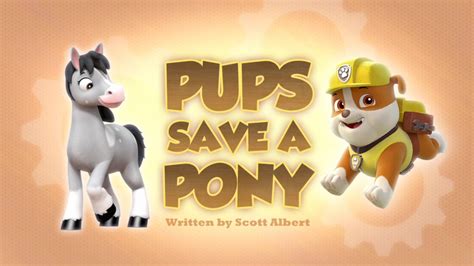 Pups Save A Pony Paw Patrol Wiki Fandom