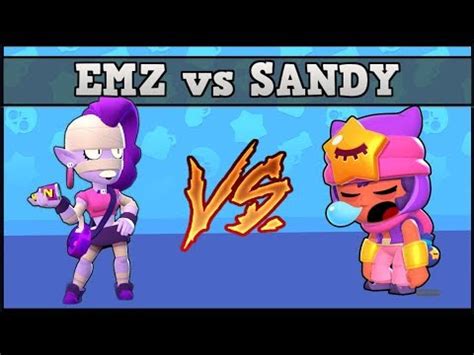El primo vs emz vs nita vs sandy (takedown). EMZ vs SANDY | 1 vs 1 BRAWL STARS | ¡Nuevo Brawler! - YouTube