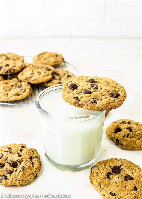 For a more dense and chewy cookie add 10 gm extra flour than mentioned in the below recipe. The Best Eggless Chocolate Chip Cookies - Mommy's Home Cooking