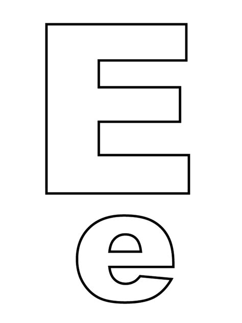 Letters And Numbers Letter E Capital Letters And Lowercase