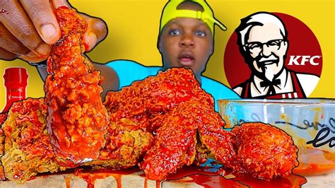 NUCLEAR FIRE FRIED CHICKEN MUKBANG NO TALKING YouTube