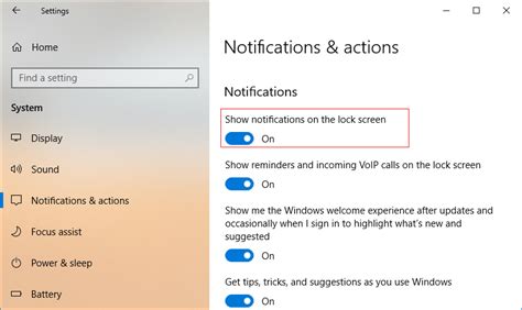 Enable Or Disable App Notifications On Lock Screen In Windows 10 Techcult