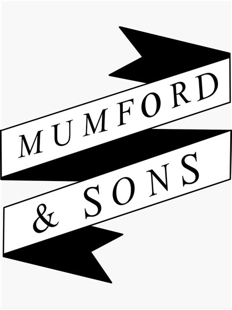 Mumford And Sons Banner Sticker For Sale By Designedsyddd Redbubble